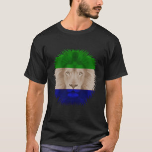 Camiseta Orgulho Leão Serra Leoa Orgulho Léoniano África Pr