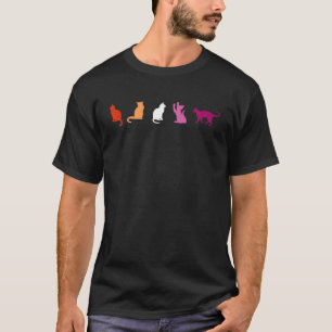 Camiseta Orgulho Lésbica Gata LGBT Orgulho Bissexual Mês Ca