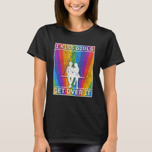 Camiseta Orgulho lésbica Lgbt Gay mulheres bissexuais Beija