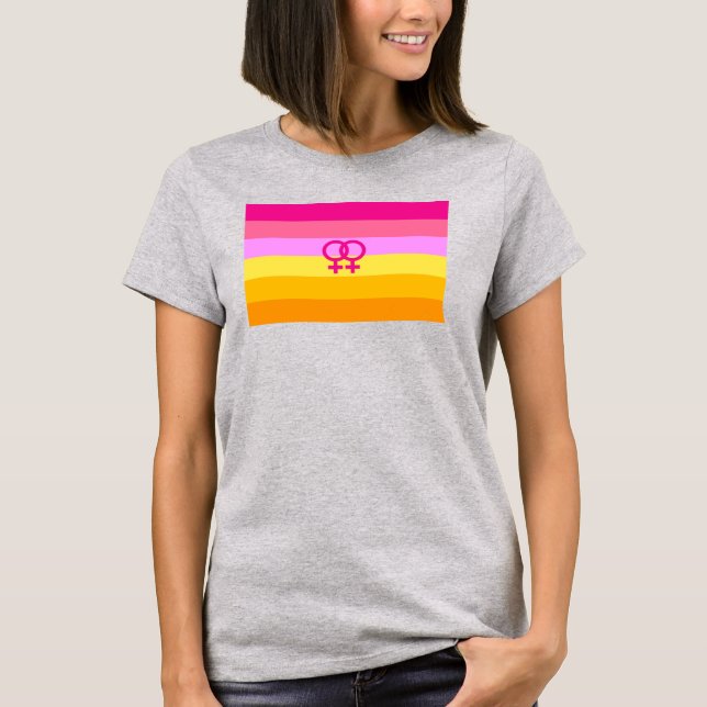 Camiseta Orgulho Lésbico Dawn WLW (Frente)