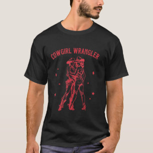 Camiseta Orgulho Lésbico Queer Engraçado Caubói Ocidental
