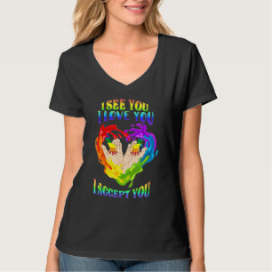 Camiseta Orgulho Lgbbt Vejo Você Eu Te Amo Eu Te Aceito Rai