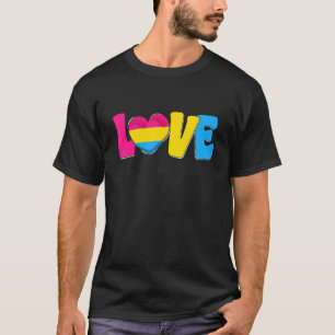 Camiseta Orgulho Lgbt Adora Sinalizador Pansexual Cardíaco 