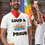 Camiseta Orgulho LGBT Alto e Orgulhoso Vinhos do Arco-Íris<br><div class="desc">Orgulho LGBT Alto e Orgulhoso Óculos de Vinho Arco-Íris Celebrando Orgulho com esta design ousada.</div>
