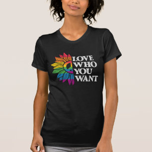 Camiseta Orgulho LGBT Ama Quem Você Quer Lésbica Gay