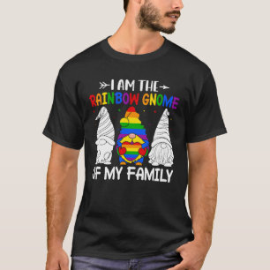 Camiseta Orgulho LGBT Arco-Íris Eu sou o Gnomo Arco-Íris do