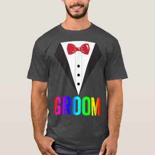 Camiseta Orgulho LGBT Arco-ÍrisDespedidaCasamento gay