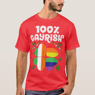 Camiseta Orgulho LGBT de 100 Dias de São Patrícios Felizes