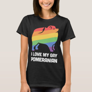 Camiseta Orgulho Lgbt de Gay de Cães Funny da Pomerânia