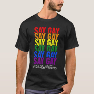 Camiseta Orgulho Lgbt Diga Gay Rainbow Diga Trans Proud Lgb
