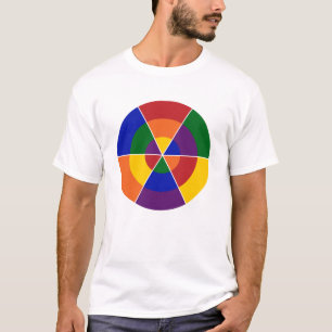 Camiseta Orgulho LGBT do Arco-Íris Colorido Geométrico