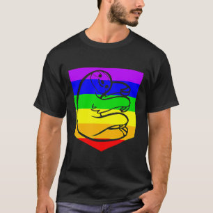 Camiseta Orgulho Lgbt do Arco-Íris Engraçado