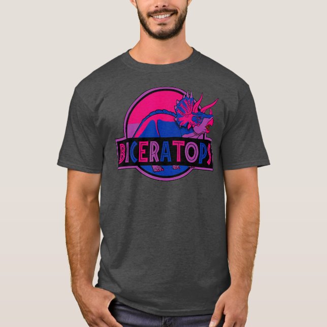 Camiseta Orgulho LGBT do Dinossauro (Frente)