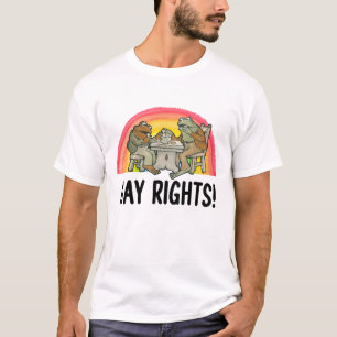 Camiseta Orgulho LGBT dos Direitos Gays do sapo