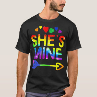 Camiseta Orgulho LGBT Ela é minha Eu sou sua Corda de Casai