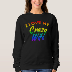 Camiseta Orgulho Lgbt Eu Amo Minha Mulher Louca Filiação De