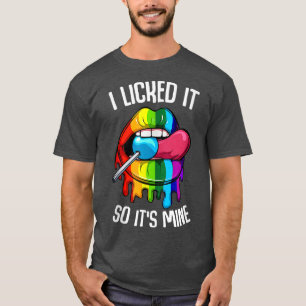 Camiseta Orgulho LGBT Eu licenciei, então é meu Sey Rainbow