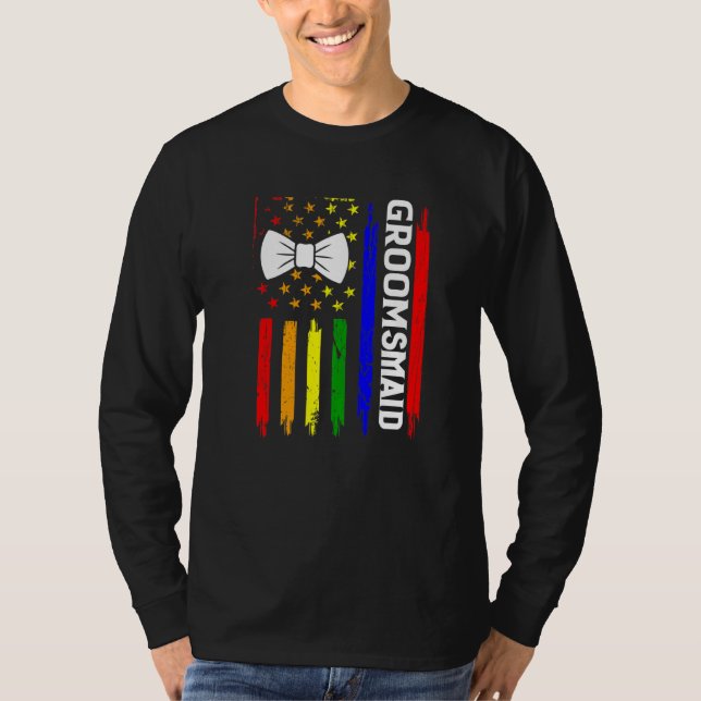 Camiseta Orgulho Lgbt Festa de Despedida de Solteiro Gay (Frente)