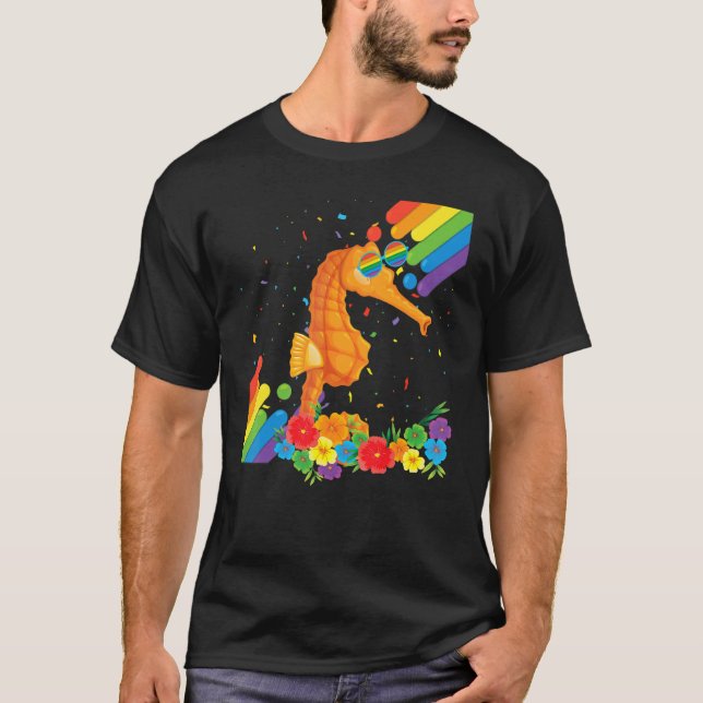 Camiseta Orgulho Lgbt Gay do Orgulho Marinho Sinalizador Ra (Frente)