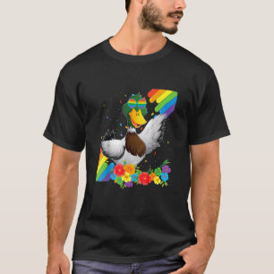 Camiseta Orgulho Lgbt Gay Duck Prim Sinalizador Rainbow Lgb