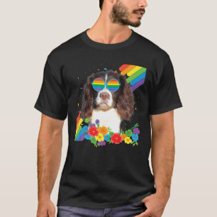 Camiseta Orgulho LGBT Gay Inglês Springer Spaniel Dog Prid
