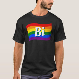 Camiseta Orgulho LGBT LGBT do Orgulho Bissexual do Arco-Íri