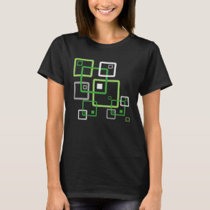 Camiseta Orgulho LGBT LGBT LGBT Geométrico Aromântico