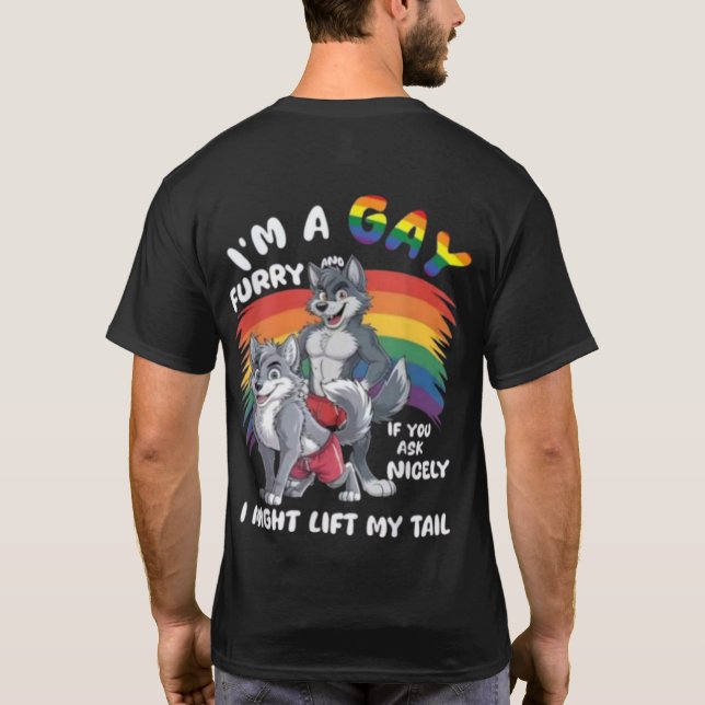 Camiseta Orgulho LGBT - Lobo (Verso)
