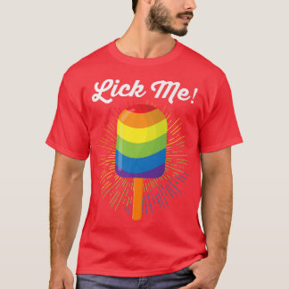 Camiseta Orgulho LGBT MêsArco-Íris travessoEngraçado Lick