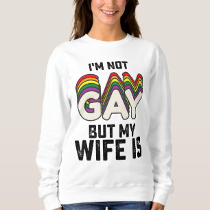 Camiseta Orgulho LGBT Não sou Gay, mas minha esposa é