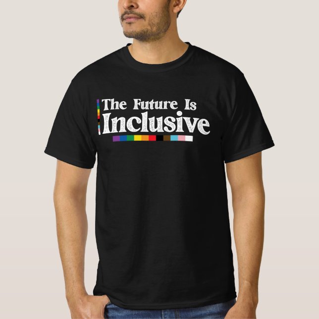 Camiseta Orgulho LGBT O futuro é lésbica Gay inclusiva (Frente)