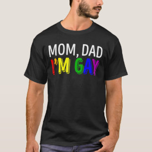 Camiseta Orgulho Lgbt Pai Mãe Eu Sou O Gay Da Família Rainb