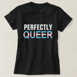 Camiseta Orgulho LGBT Perfeitamente Queer (Transgender)