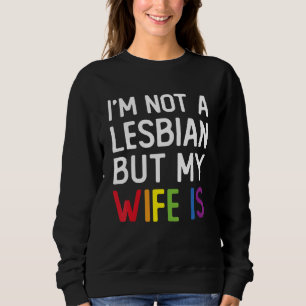 Camiseta Orgulho LGBT Trans Não Sou Lésbica Mas Minha Espos