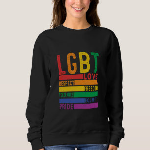 Camiseta Orgulho LGBT u2013 Amor, Respeito, Liberdade, Igua