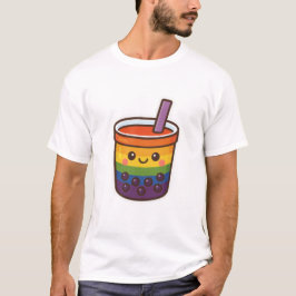 Camiseta Orgulho LGBTQ+ do Rainbow Bubble Tea