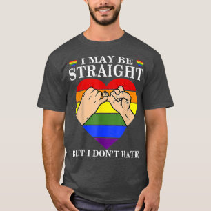 Camiseta Orgulho LGBTQ Eu posso ser Hetero, mas eu não odei