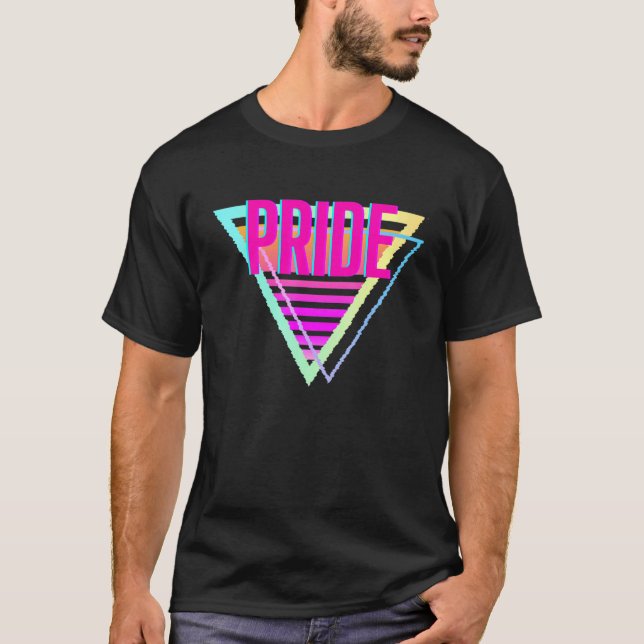 Camiseta Orgulho Lgbtq Gay Ally Suportar Retro de Amor (Frente)