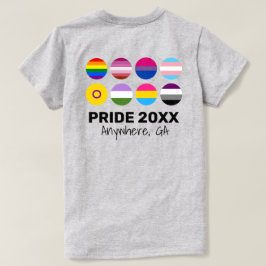 Camiseta Orgulho LGBTQ+ (Imagem Traseira para Cores Leves )