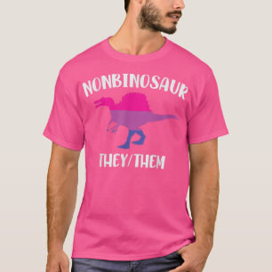 Camiseta Orgulho LGBTQ LGBTQ de Pronounes Não-binários Tran