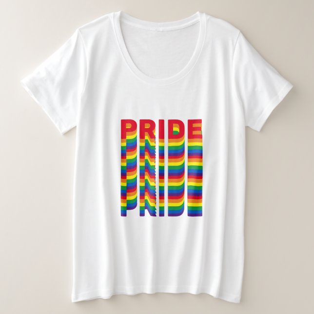 Camiseta Orgulho lgbtq lgbtq gay arco-íris cores (Frente do Design)