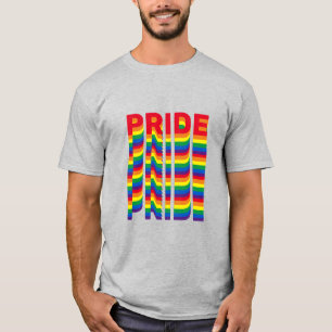 Camiseta Orgulho lgbtq lgbtq gay arco-íris cores retro