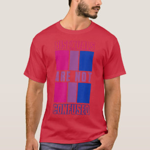 Camiseta Orgulho LGBTQ Mês Biseual Não Confundido