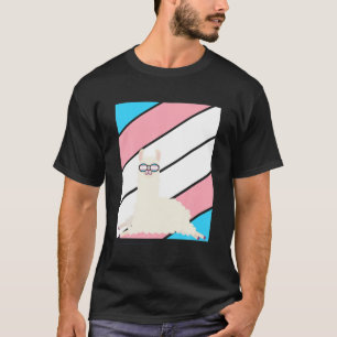 Camiseta Orgulho Llama Transgênero Flag LGBTQ Orgulho Ally