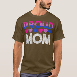 Camiseta Orgulho Mãe Biseual Bi Orgulho Mãe LGBT Bandeira B