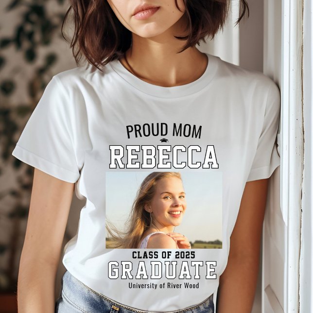 Camiseta Orgulho Mãe Classe de Formando 2025 Personalizada (Criador carregado)