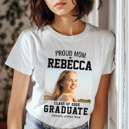 Camiseta Orgulho Mãe Classe de Formando 2025 Personalizada