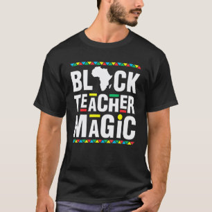 Camiseta Orgulho Mágico do Professor Negro História Afro-Am