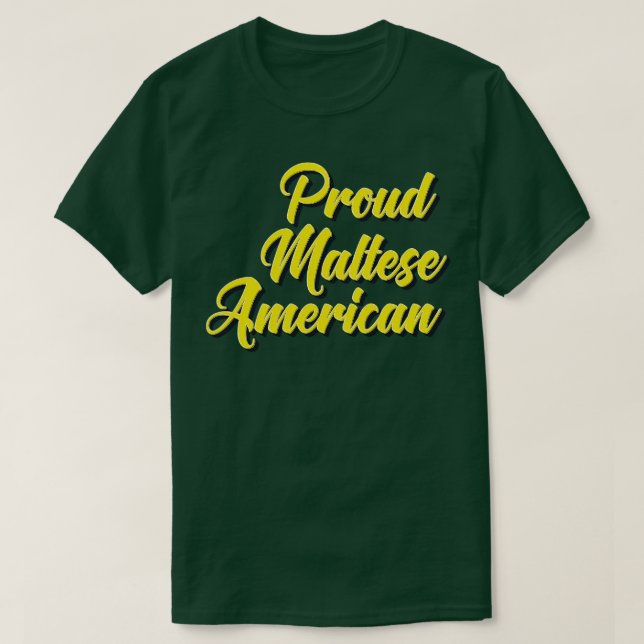 Camiseta Orgulho Maltês Americano (Frente do Design)