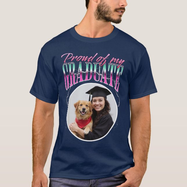 Camiseta Orgulho-me do meu Formando de Foto Personalizada R (Frente)